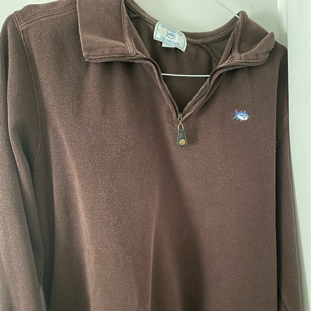 Southern tide brown pull over xl